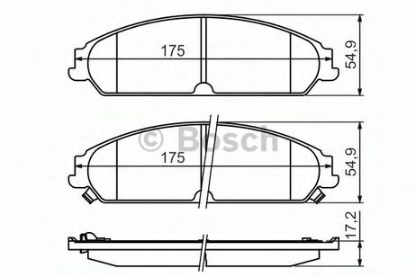 фото Bosch 0 986 494 483 Колодки тормозные дисковые | перед | Bosch 0 986 494 483 Колодки тормозные дисковые | перед |