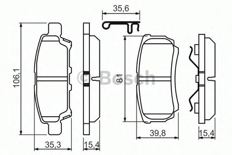 фото Bosch 0 986 494 502 Колодки тормозные дисковые | зад | Bosch 0 986 494 502 Колодки тормозные дисковые | зад |