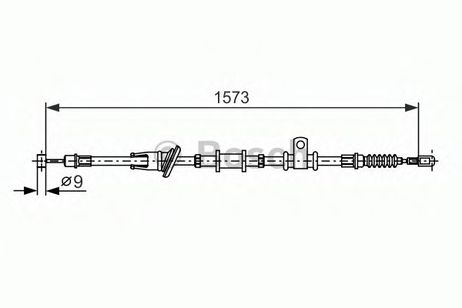 фото Bosch 1 987 482 399 Трос, стояночная тормозная система | лев | Bosch 1 987 482 399 Трос, стояночная тормозная система | лев |