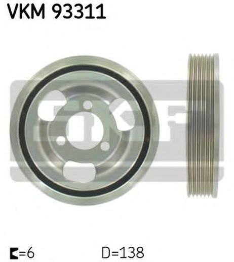 SKF VKM 93311 Ременный шкив, коленчатый вал