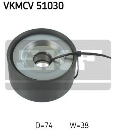 фото SKF VKMCV 51030 Паразитный / ведущий ролик, поликлиновой ремень SKF VKMCV 51030 Паразитный / ведущий ролик, поликлиновой ремень