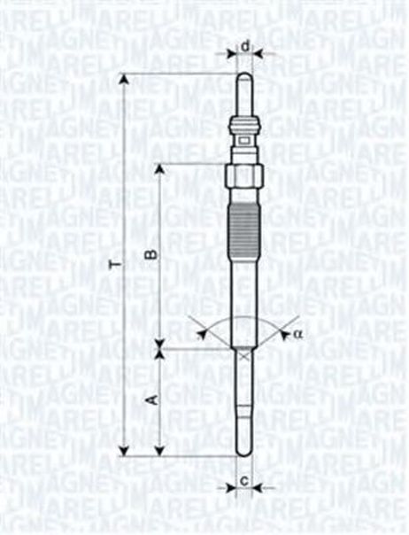 фото Magneti Marelli 062900080304 Свеча накаливания Magneti Marelli 062900080304 Свеча накаливания