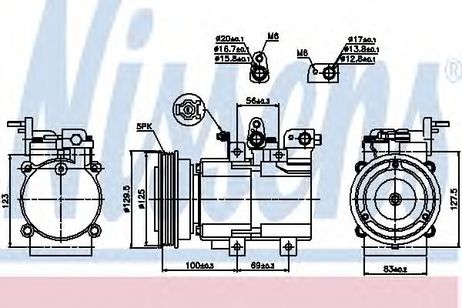 фото Nissens 89276 Компрессор, кондиционер Nissens 89276 Компрессор, кондиционер