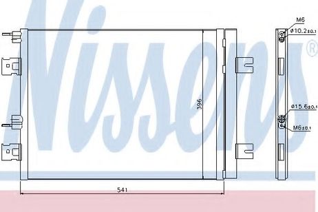 фото Nissens 940262 Радиатор кондиционера Nissens 940262 Радиатор кондиционера