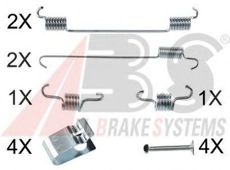 фото ABS 0007Q Комплектующие, тормозная колодка ABS 0007Q Комплектующие, тормозная колодка