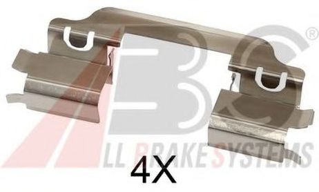 фото ABS 1649Q Комплектующие, колодки дискового тормоза ABS 1649Q Комплектующие, колодки дискового тормоза