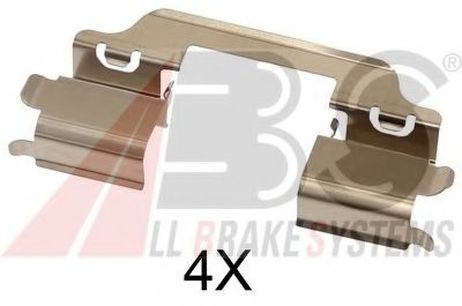 фото ABS 1707Q Комплектующие, колодки дискового тормоза ABS 1707Q Комплектующие, колодки дискового тормоза