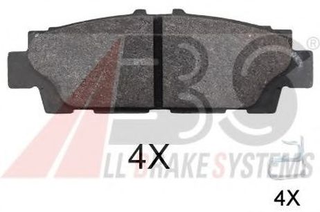 фото ABS 37913 Комплект тормозных колодок, дисковый тормоз ABS 37913 Комплект тормозных колодок, дисковый тормоз