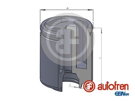 Seinsa Autofren D025234 Поршень тормозного суппорта | зад | D52