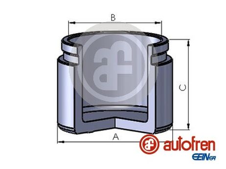 Seinsa Autofren D025239 Поршень тормозного суппорта | перед | D60