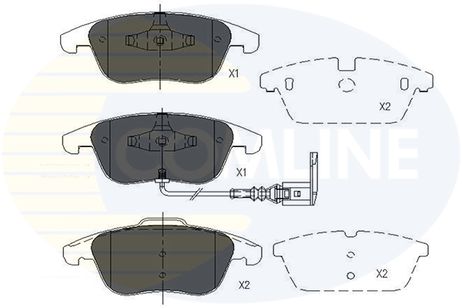 фото Comline CBP16022 Колодки тормозные дисковые | перед | Comline CBP16022 Колодки тормозные дисковые | перед |
