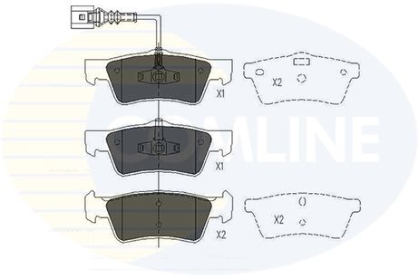 фото Comline CBP16062 Комплект тормозных колодок, дисковый тормоз | зад | Comline CBP16062 Комплект тормозных колодок, дисковый тормоз | зад |