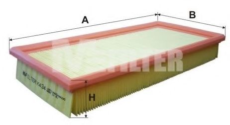 фото MFILTER K 434 Фильтр воздушный MFILTER K 434 Фильтр воздушный