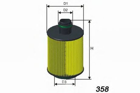 фото MISFAT L061 Фильтр масляный вставка MISFAT L061 Фильтр масляный вставка