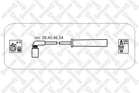 фото Stellox 10-30044-SX Ком-т проводов Daewoo Nubira 1.5/1.6/La Stellox 10-30044-SX Ком-т проводов Daewoo Nubira 1.5/1.6/La