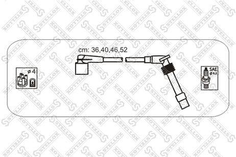 фото Stellox 10-38460-SX Ком-т проводов Opel Astra/Corsa/Vectra Stellox 10-38460-SX Ком-т проводов Opel Astra/Corsa/Vectra