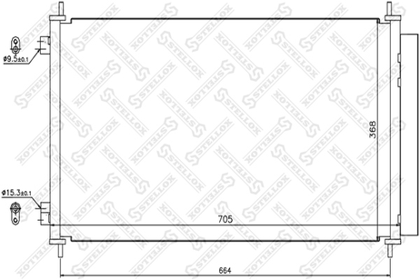 фото Stellox 10-45171-SX Радиатор конд. Honda cr-v All 06> Stellox 10-45171-SX Радиатор конд. Honda cr-v All 06>