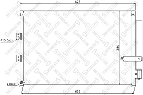 фото Stellox 10-45172-SX Радиатор конд. Honda Civic 1.4i 16V 05> Stellox 10-45172-SX Радиатор конд. Honda Civic 1.4i 16V 05>