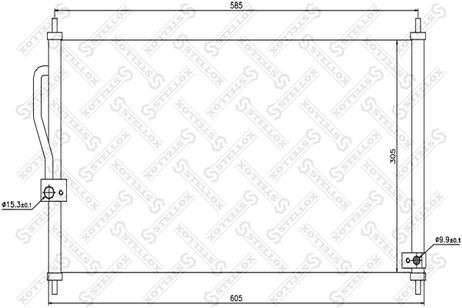 фото Stellox 10-45220-SX Радиатор кондиционера Honda cr-v 2.0 16 Stellox 10-45220-SX Радиатор кондиционера Honda cr-v 2.0 16