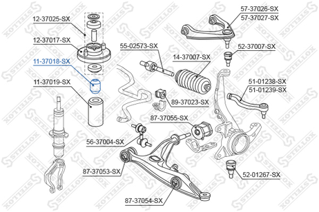 фото Stellox 11-37018-SX Отбойник аморт. пер. Honda cr-v rd1/rd2 | перед | Stellox 11-37018-SX Отбойник аморт. пер. Honda cr-v rd1/rd2 | перед |