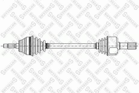 фото Stellox 158 1004-SX Привод левый 710mm, 21648 Peugeot | перед | Stellox 158 1004-SX Привод левый 710mm, 21648 Peugeot | перед |