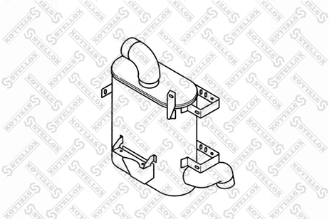 фото Stellox 82-03033-SX Глушитель задняя часть Stellox 82-03033-SX Глушитель задняя часть