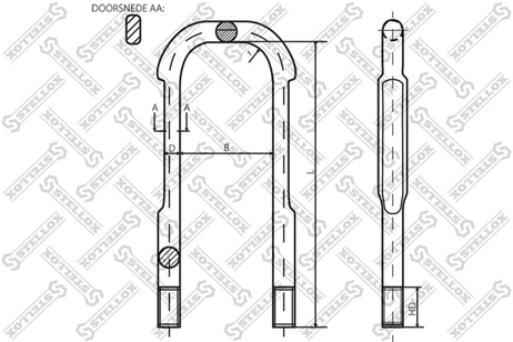 фото Stellox 84-64190-SX Стремянка 105xM24x3x305-R scania P/R HCV Stellox 84-64190-SX Стремянка 105xM24x3x305-R scania P/R HCV