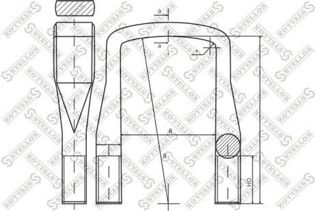 фото Stellox 84-64201-SX Стремянка MB mk/ng Stellox 84-64201-SX Стремянка MB mk/ng