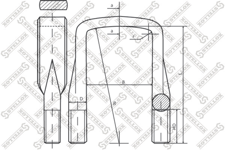 фото Stellox 84-64213-SX Стремянка DAF 95xf/cf65/cf75/iv/cf85/iv HCV Stellox 84-64213-SX Стремянка DAF 95xf/cf65/cf75/iv/cf85/iv HCV