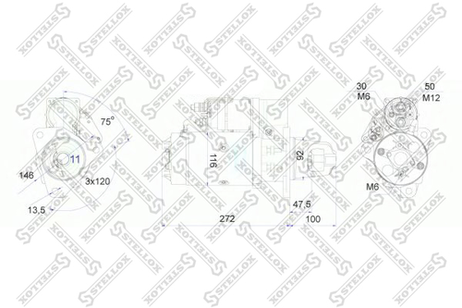 фото Stellox 88-02030-SX Стартер Stellox 88-02030-SX Стартер