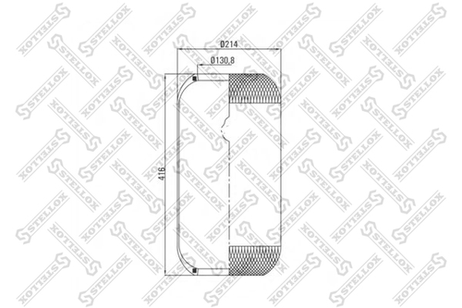 фото Stellox 90-07820-SX Пневмоподушка MB,Iveco,RVI HCV Stellox 90-07820-SX Пневмоподушка MB,Iveco,RVI HCV