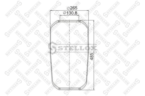 фото Stellox 90-14210-SX Пневмоподушка подвески Iveco EuroTech Stellox 90-14210-SX Пневмоподушка подвески Iveco EuroTech
