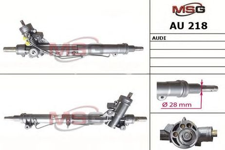 фото MSG AU218 Рулевая рейка с ГУР новая audi A6 / A6 Avant 1997-2004, audi Allroad 2000-2005 MSG AU218 Рулевая рейка с ГУР новая audi A6 / A6 Avant 1997-2004, audi Allroad 2000-2005