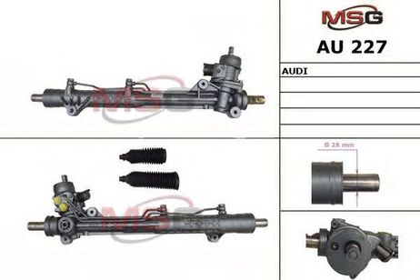 фото MSG AU227 Рулевая рейка c ГУР новая audi A6 / A6 Avant 2004-2010, audi A6 Allroad 2006- MSG AU227 Рулевая рейка c ГУР новая audi A6 / A6 Avant 2004-2010, audi A6 Allroad 2006-