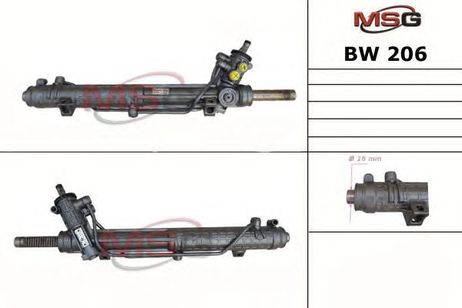 фото MSG BW206 Рулевая рейка c ГУР новая BMW 3 E46 4WD 1998-2005 MSG BW206 Рулевая рейка c ГУР новая BMW 3 E46 4WD 1998-2005