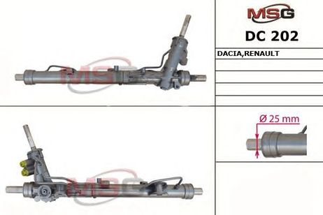 фото MSG DC202 Новая рулевая рейка Renault Kaptur 2016-, Nissan Terrano 2014-, Renault Duster 2010-, Dacia Duste MSG DC202 Новая рулевая рейка Renault Kaptur 2016-, Nissan Terrano 2014-, Renault Duster 2010-, Dacia Duste