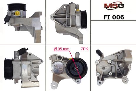 фото MSG FI006 Насос ГУР новый Fiat Ducato 2002-2006, Iveco Daily III 1999-2006, Peugeot Boxer 2006- MSG FI006 Насос ГУР новый Fiat Ducato 2002-2006, Iveco Daily III 1999-2006, Peugeot Boxer 2006-
