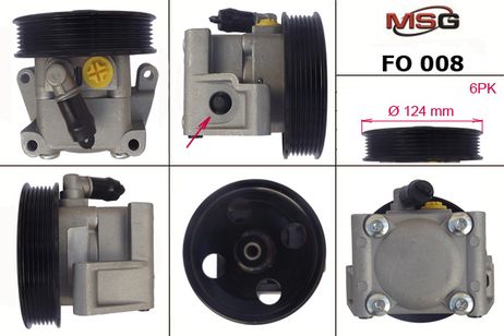 фото MSG FO008 Насос ГУР новый Ford Focus 1998-2004, Volvo S40 II 2004-, Volvo V50 2004-, Volvo C30 2006- MSG FO008 Насос ГУР новый Ford Focus 1998-2004, Volvo S40 II 2004-, Volvo V50 2004-, Volvo C30 2006-
