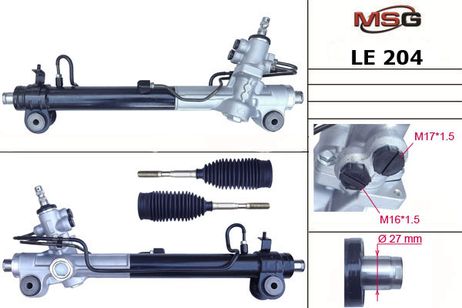фото MSG LE204 Рулевая рейка c ГУР новая Lexus RX 2003-2009, Toyota Highlander 2000- MSG LE204 Рулевая рейка c ГУР новая Lexus RX 2003-2009, Toyota Highlander 2000-