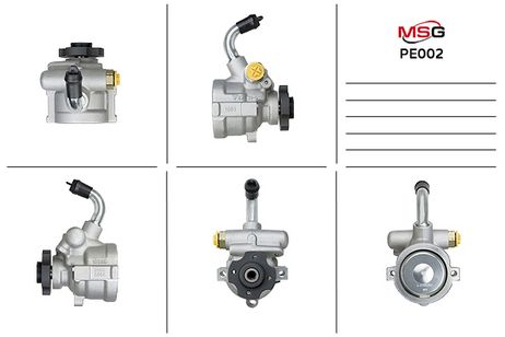 MSG PE002 Насос ГУР новый Citroen Jumper 1994-2002, Peugeot Boxer 1994-2002