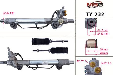 фото MSG TY232 Новая рулевая рейка Lexus GX 400/460 2009-, Toyota 4Runner 2009-, Toyota Land Cruiser Prado 150 2 MSG TY232 Новая рулевая рейка Lexus GX 400/460 2009-, Toyota 4Runner 2009-, Toyota Land Cruiser Prado 150 2