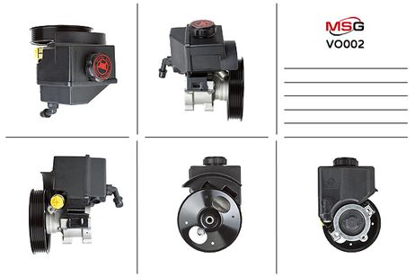MSG VO002 Насос ГУР новый Volvo V70 i 1997-2000, Volvo S70 1997-2000, Volvo C70 i 1998-2005, Volvo 850 1991