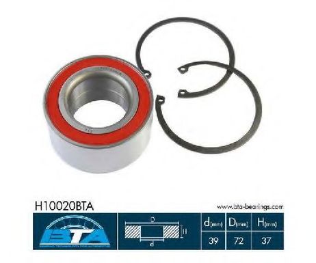 фото BTA H10020BTA Комплект подшипника ступицы колеса | перед | BTA H10020BTA Комплект подшипника ступицы колеса | перед |