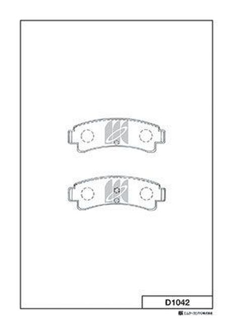 Kashiyama D1042 Колодки тормозные дисковые | зад |