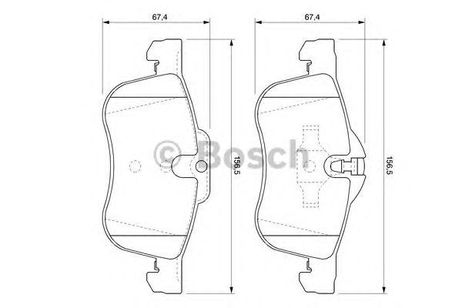 фото Bosch 986424758 Колодки тормозные дисковые Bosch 986424758 Колодки тормозные дисковые