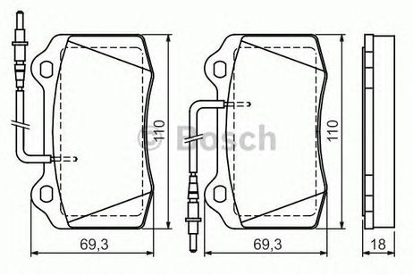 фото Bosch 986424658 Колодки тормозные дисковые Bosch 986424658 Колодки тормозные дисковые