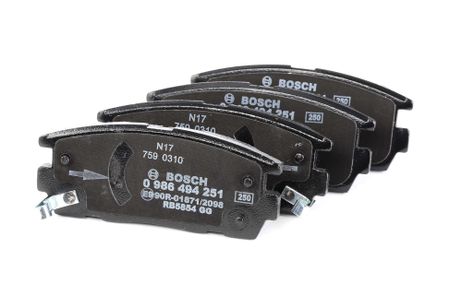 фото Bosch 986494251 Колодки тормозные дисковые | зад | Bosch 986494251 Колодки тормозные дисковые | зад |