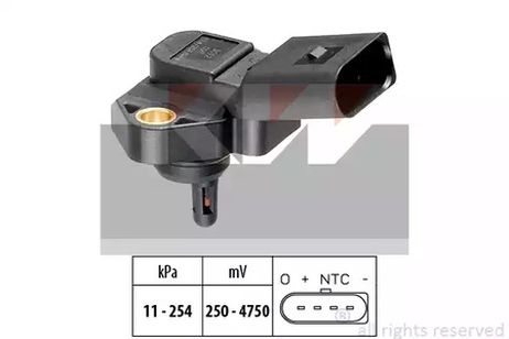KW 493012 Датчик давления воздуха высотного корректора