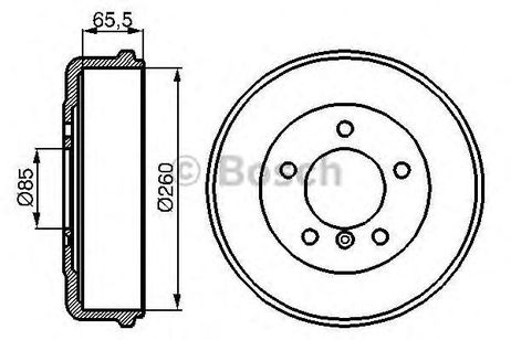 фото Bosch 986477038 Тормозной барабан Bosch 986477038 Тормозной барабан