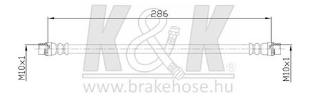 K&K FT4637 Шланг тормозной